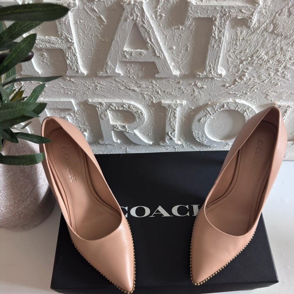 Coach Women's Waverly Leather Pump High Heel Shoes - Picture 11 of 15